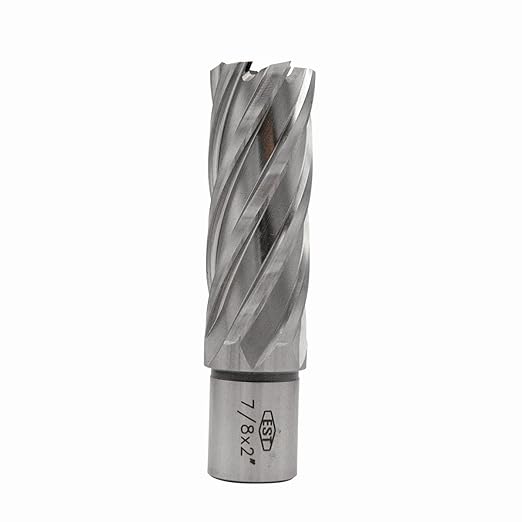 HSS M2AL Annular Cutter 2" DOC with 3/4" Weldon Shank for Magnetic Drill Press by EST (D7/8" X 2")