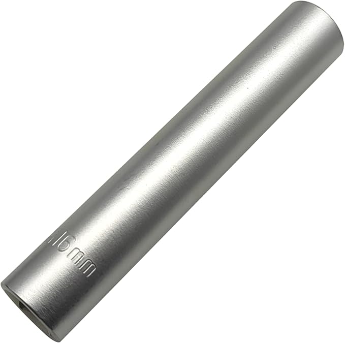 ZKTOOL Deep Metrichex Socket Tool, 1/2-Inch Drive Deep Metric Socket Tool 16MM- Extra Long Deep 120MM