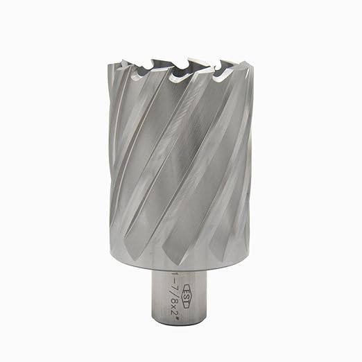 HSS M2AL Annular Cutter 2" DOC with 3/4" Weldon Shank for Magnetic Drill Press by EST (D1-7/8" X 2")