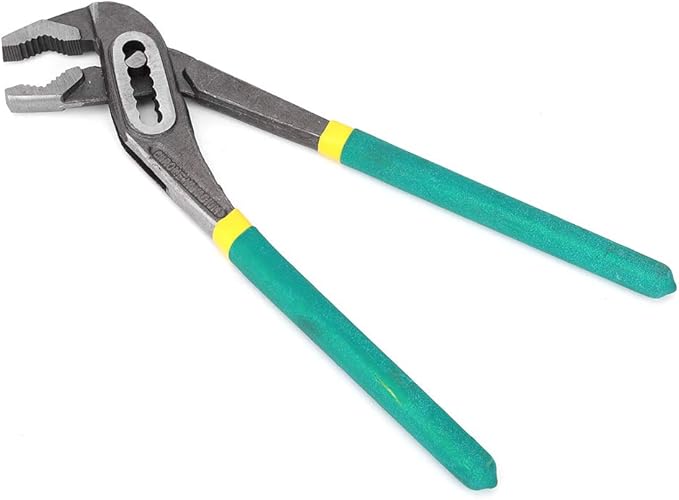 Water Pump Pliers, Heavy Duty Adjustable 45# Steel Plumbing Pliers with Pipe Wrench for Plumbers and Industrial Use (10 inches)