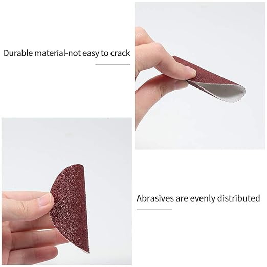 SPEEDWOX 100pcs Sanding Discs 3 Inch Sandpaper 60 Grit Hook and Loop Sanding Discs for Drill Grinder Rotary Tools No Hole