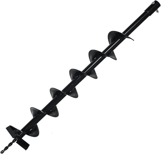 XtremepowerUS 4" Inch Auger Digging Bit for Post Holes Replacement Earth Digger Planting Drill Fence Hole Maker Grass Plant Hole Fit for 3/4" Shaft