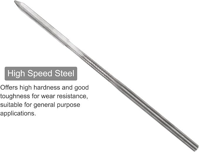 uxcell Chucking Reamers, 1.7mm H7 Metric Machine Reamer Drill Bit for Metal Wood Hole Reaming, Straight Flute High Speed Steel Tool