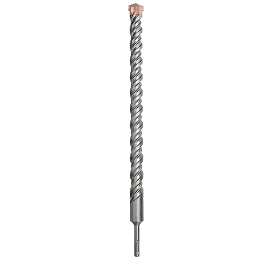 1 x 18 inch (25 x 460mm) SDS Plus Masonry Drill Bit, Rotary Hammer Drill Bit,Concrete Drill Bit for Concrete, Brick, Block,1 x 15.6 x 18 inch