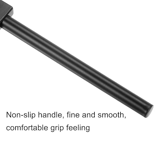 uxcell 2 Prong Leather Prong Punch Tool 6mm Steel Prong Row Round Hole Stitching Chisel for Leather Craft
