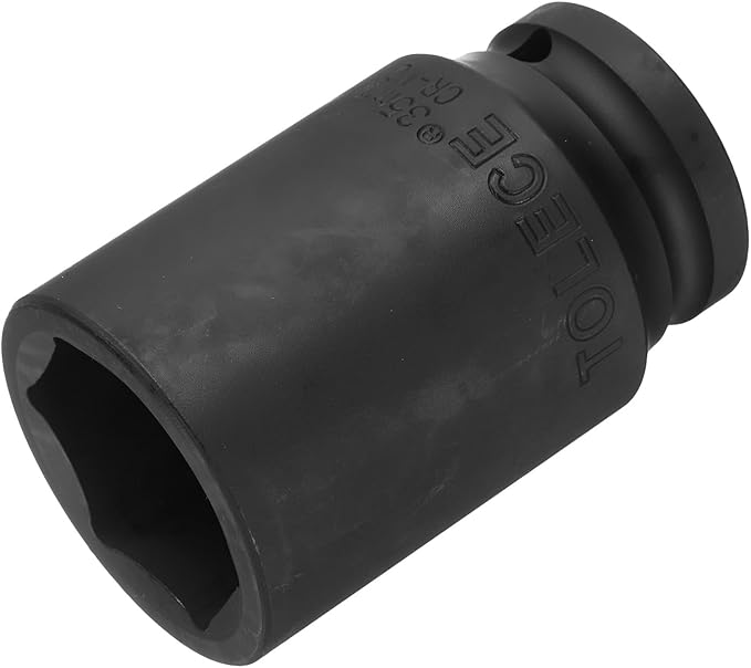 uxcell 3/4-Inch Drive 35mm 6-Point Deep Impact Socket, CR-MO Steel 78mm Length, Metric Sizes