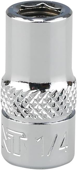 K301-008 1/4-inch Drive to 1/4-inch Hex Bit Holder Socket, 1/4"DR to 1/4"H Magnetic Adapter
