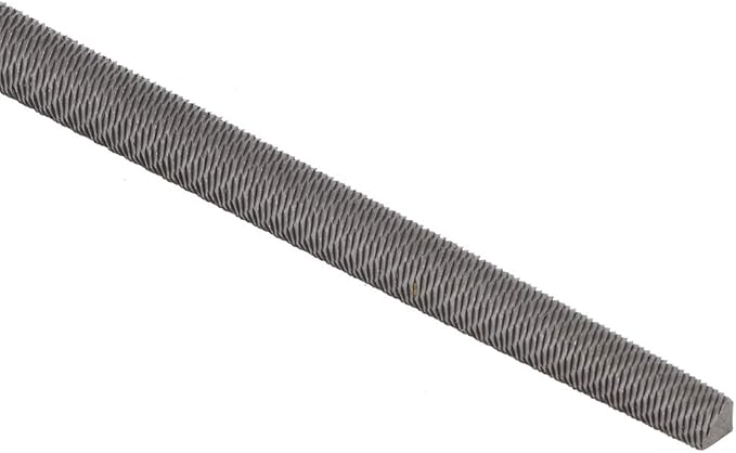 Bastard Cut Mill File, 12in Round Metal Files, Round Mill Steel File Rasp with Plastic Handle, Round Files, T12 Carbon Steel Rat Tail File for Wood, Metal, Plastic (Medium-Tooth)