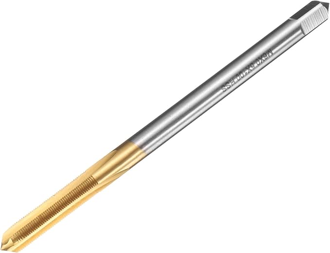 uxcell Metric Thread Tap M6 x 0.5 H2 100mm Straight Flute Screw Thread Milling Machine Taps Threading Tapping Repair Tool