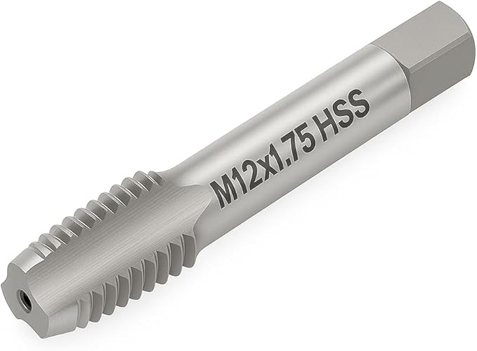 M12x1.75 Metric Thread Tap 6542 High-Speed Steel Tap for Internal Threading and Repair