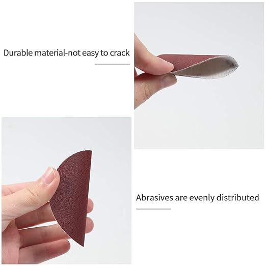 SPEEDWOX Hook and Loop Sanding Discs 100pcs 3 Inch 180 Grit Sandpaper for Wood Drill Grinder Rotary Tools No Hole