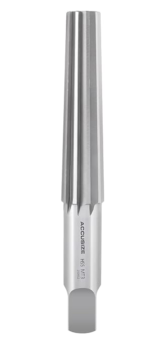 Accusize Industrial Tools H.S.S. Morse Taper Finishing Reamer, MT3, 2802-0003