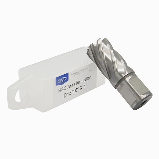 EST HSS M2AL Annular Cutter 1" DOC with 3/4" Weldon Shank for Magnetic Drill Press (D13/16" X 1")