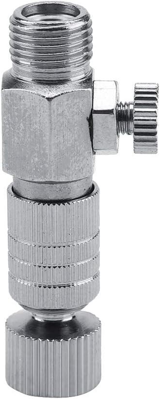 Tbest Harder Steenbeck Airbrush Quick Connect,Airbrush Quick Release Disconnect Adapter 1/8 in Male and Female Connections Adapter with Adjustable Control Valve Airbrush Accessories