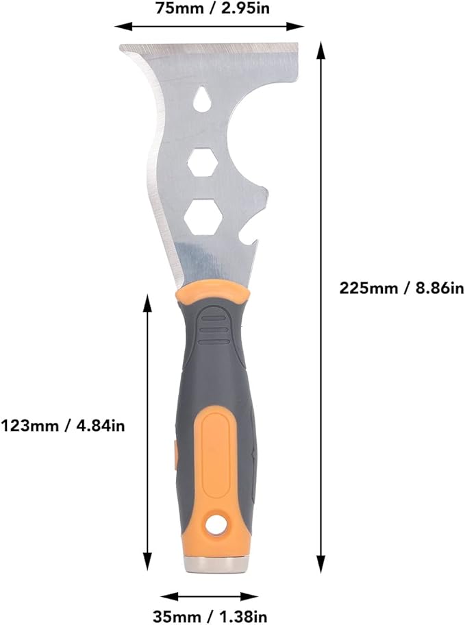 Paint Scraper 16 in 1 Putty Knife Painters Tool Paint Scraper Tool for Wood, Wallpaper Scraper