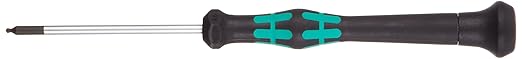Wera 05118090002 Kraftform Micro 2052 Ballhead Hexagon Electronics Precision Screwdriver, 1.5mm Head, 60mm Blade Length