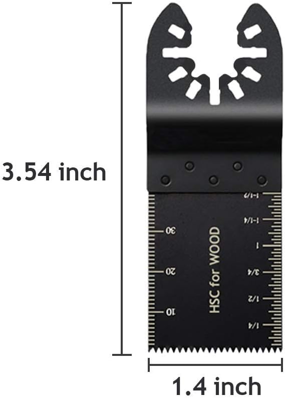 Intpro 40 Oscillating Tool Saw Blades Universal Wood Multitool Blade Quick Release Fits Porter Cable Black & Decker Rockwell Ridgid Ryobi Milwaukee DeWalt Chicago Craftsman