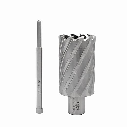 HSS M2AL Annular Cutter 2" DOC with 3/4" Weldon Shank for Magnetic Drill Press by EST (D1-9/16" X 2")
