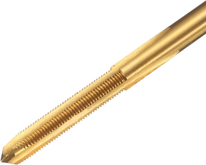 uxcell Metric Thread Tap M3 x 0.35 H2 100mm Straight Flute Screw Thread Milling Machine Taps Threading Tapping Repair Tool