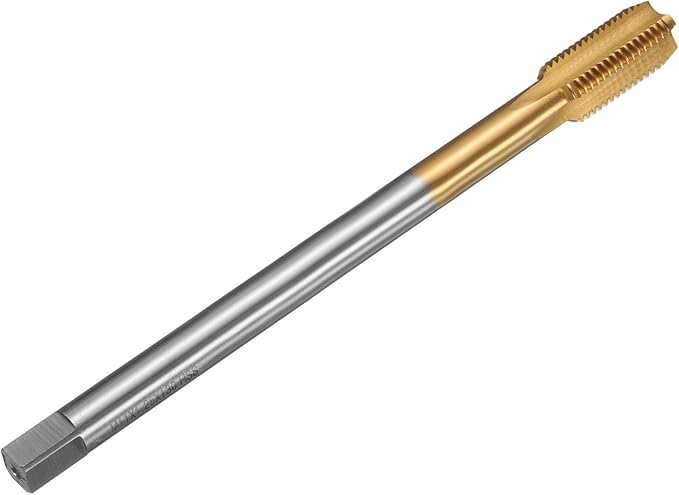 uxcell Metric Thread Tap M11 x 1.25 H2 130mm Straight Flute Screw Thread Milling Machine Taps Threading Tapping Repair Tool