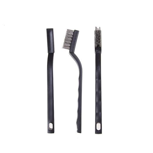 30PCS Mini Wire Brush Stainless Steel Brush,Curved Handle Masonry Brush Wire Bristle for Cleaning Welding Slag and Rust