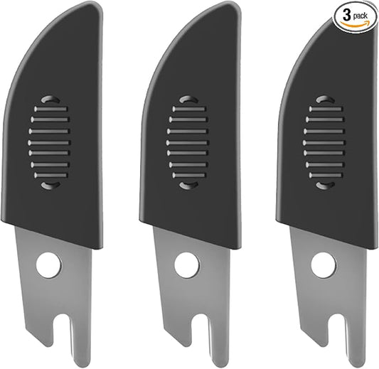 O?셎hine Miter Shears 3pcs Replacement SK5 Steel Blades with Sheaths, Shoe Molding Cutter Multi Angle Trim Cutter Blade for Angular Cutting Molding Crafting