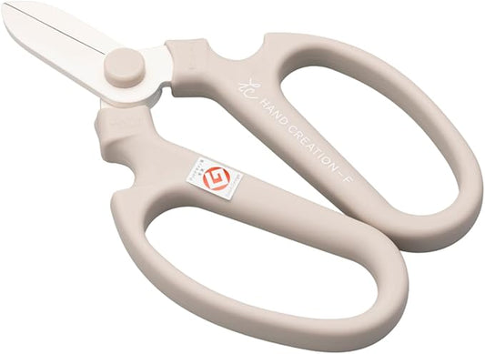 Japanese Florist Scissors ??Professional Ultra Sharp Flower Shears Made in JAPAN for Floral Design & Gardening SAKAGEN HAND CREATION F-170 (Warm Grey)