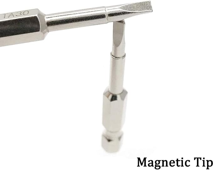 Triangle Screwdriver Bit Set, Triangle Screw Head, 2 Inch Length, 1/4??Hex Shank, S2 Alloy Steel竊똌agnetic Head Screwdriver Bits Set竊똏ack of TA18, TA20, TA23, TA27, TA30 (5 Pcs)