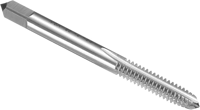 uxcell Hand Plug Tap M6 x 1.25 H2 Metric Thread Plug Style Taps Straight Flute Screw Tapping Threading Tool High Speed Steel HSS6542
