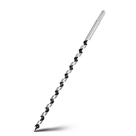 3/8 x 18 inch Auger Drill Bit for Wood,10mm x 460mm Hex Shank Ship Auger Bit for Soft Wood, Hard Wood, Plastic, Composite Materials and DIY Projects 3/8" (10mm)