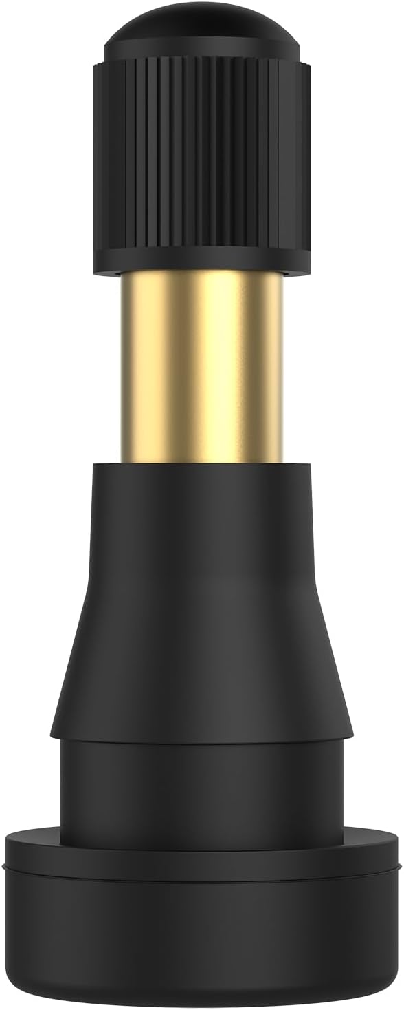 SUNSOUL TR600HP High Pressure Brass Stem EPDM Rubber Snap-in Tire Valves, Fit for 0.453 inch 11.5mm Rim Holes and for Most of Pick-up, Heavy-Duty Vehicles, Pack of 50pcs Valves