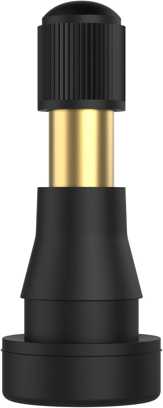 SUNSOUL TR600HP High Pressure Brass Stem EPDM Rubber Snap-in Tire Valves, Fit for 0.453 inch 11.5mm Rim Holes and for Most of Pick-up, Heavy-Duty Vehicles, Pack of 50pcs Valves