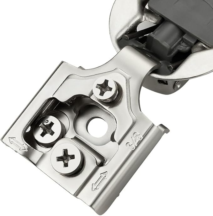 Ravinte 30 Pack 15 Pairs 3/8 inch Overlay Cabinet Hinges Kitchen Soft Close Cabinet Hinges Hidden Door Hinge for Kitchen Cabinet Hinges Stainless Steel Adjustable Hinges Satin Nickel Cabinet Hardware