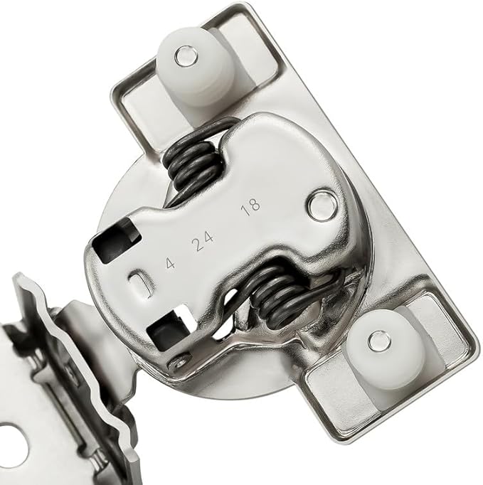 Ravinte 10 Pack 5 Pairs 1-3/8 inch Overlay Cabinet Hinges Kitchen Soft Close Cabinet Hinges Hidden Door Hinge for Kitchen Cabinet Stainless Steel Adjustable Hinges Satin Nickel Cabinet Hardware