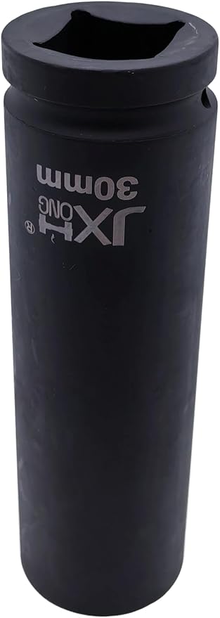 1-Inch Drive Metric Extra Deep Impact Socket, Heavy-Duty,6-Point, 6.3-Inch Long, Heat-Treated Cr-V Steel (30mm)
