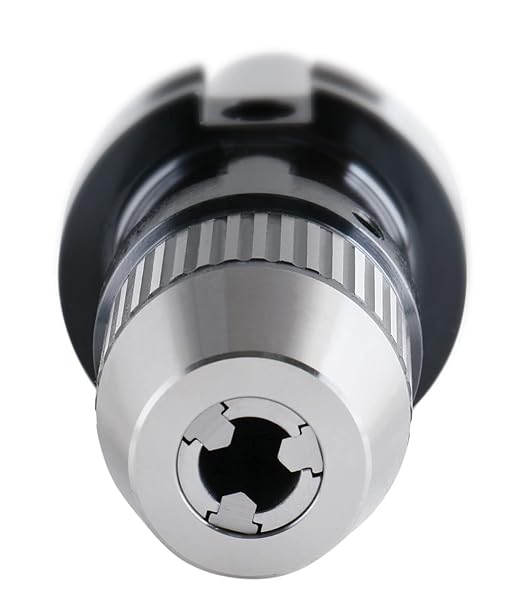 Accusize Industrial Tools 0-1/2'' Cat40 CNC Integral Keyless Drill Chuck, 0222-0890