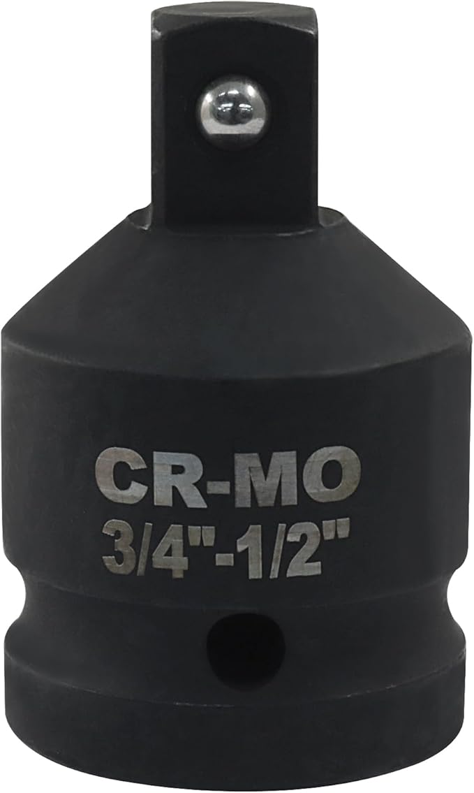 3/4" Female to 1/2" Male Impact Socket Adapter, Black Wrench Socket Adapter For Impact Driver