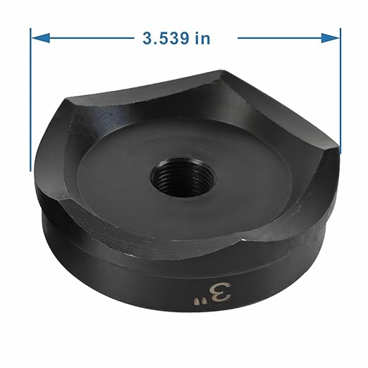 AMZCNC 3" Conduit Punch and Die for Hydraulic Knock Out Driver 3/4"-16UN Thread ((Conduit Hole Size) 3")(Actual Hole Size: 3.54")