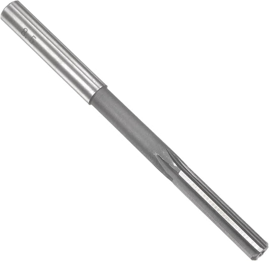uxcell Chucking Reamer 8.5mm, H7 HSS Lathe Machine Reamer 6 Straight Flutes, Round Shank Milling Cutting Tool, Metric Reaming Drill Bit for Stainless Steel Metal Hole