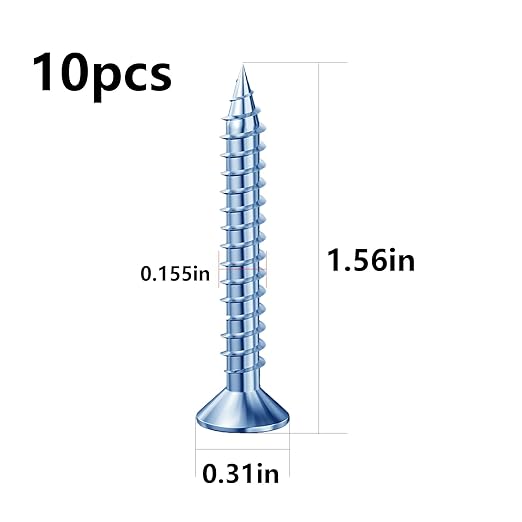 (274 pcs) Plastic Drywall Wall Anchors Kit with Screws竊?Concrete Screw kit Wall Anchor Set Suitable for Brick and Cement Walls