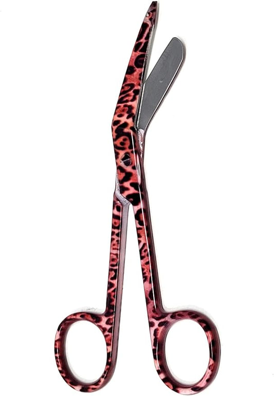Set of 3 Assorted Pattern Nurse Doctor EMT Lister Bandage Scissors 5.5" (14cm), Stainless Steel, Premium Quality-Ideal Gift (PK10)