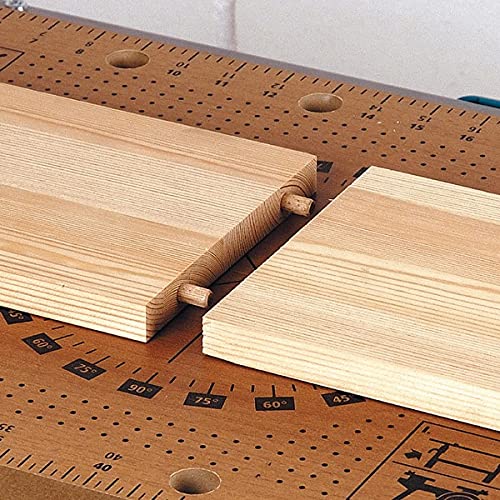 ALBO Wooden Dowel Pins 10mm x 50mm Fluted Wood Dowels Rods 150 Pack Hardwood Crafts Dowel Pegs