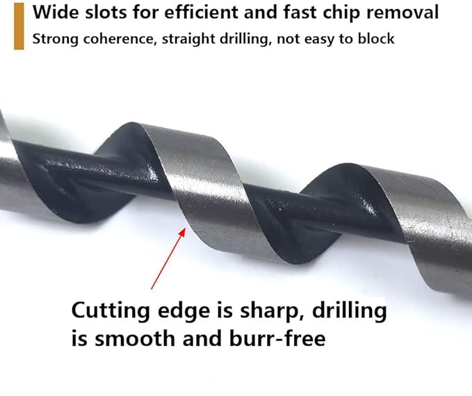 Manual Hand Drill and Hand Wood Auger for Wood Camping Shelter Building, Multipurpose Manual Survival Drill Bit with A Wooden Stick Hand Auger Woodworking Hole Saw Bit to Fix The Tent Nails (Color :
