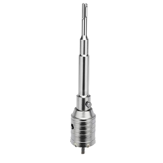 2-3/16 inch / 55mm Concrete Hole Saw with SDS Plus Shank Connecting Rod,Concrete Drill Bit,6.3mm Tungsten Carbide Tip Cement Hole Saw for Concrete Cement Brick Wall (55mm (2-3/16 inch))
