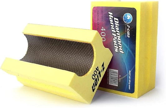 Electroplated Diamond Sanding Blocks 400 Grit V30 Polishing Grinding Hand Pads Block For Granite Marble Glass Stone