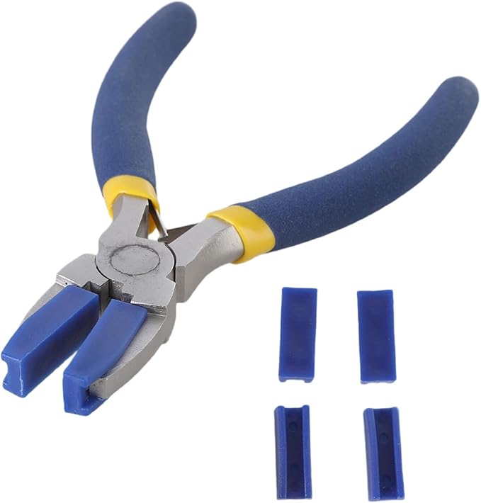 Precisions Flat Nose Pliers Including 2 Replacement Jaw For Technicians And Hobbyists Jaw Pliers