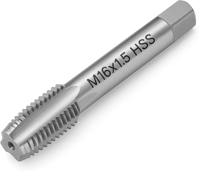 M16x1.5 Metric Thread Tap 6542 High-Speed Steel Tap for Internal Threading and Repair