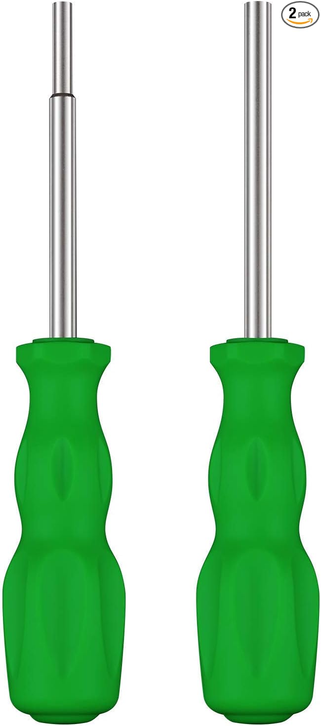 Gamebit Screwdriver Set, Security Screwdriver Bit Set 3.8mm and 4.5mm Security Screwdriver Bits Perfect fit for Virtual Boy, Opening Nintendo, Sega Consoles and Game Cartridges - Green