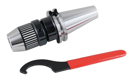Accusize Industrial Tools 0-1/2'' Cat40 CNC Integral Keyless Drill Chuck, 0222-0890