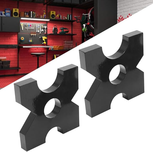 1 Pair of Arbor Press Plate H Frame Hydraulic Shop Press Plates 32Ton Hydraulic Press Accessories with 4 Notch for Workshops, Factories, Production Rooms, Laboratories (7.09 * 7.09 * 1 in)